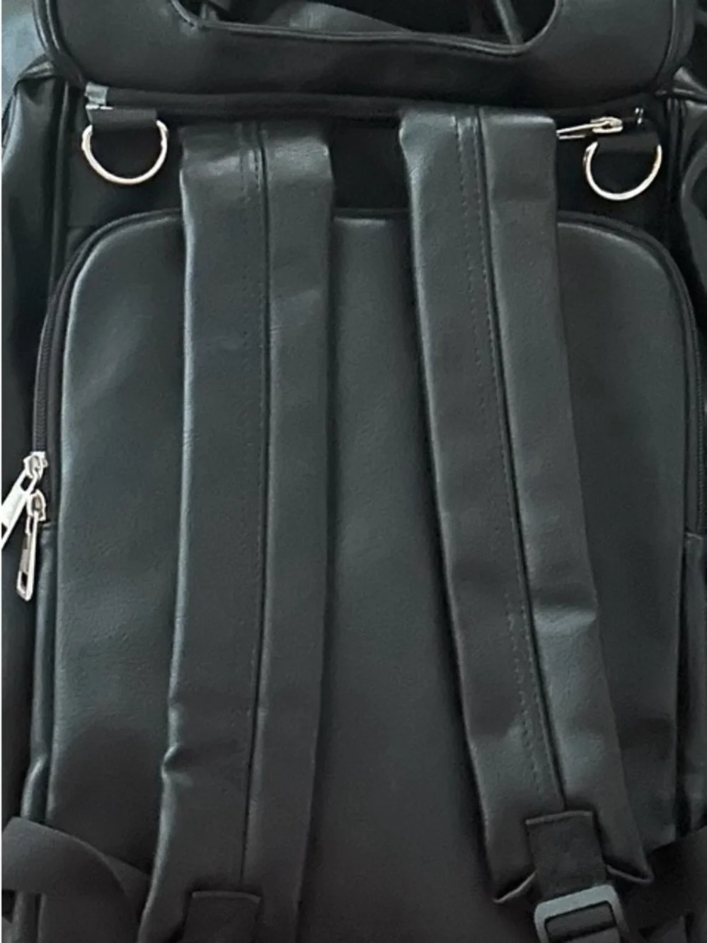 Upper Work Parenting Essential Diaper Black Bag